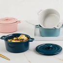 GobekUsa Ceramic Mini Soup and Dessert Bowl with Cover - Multipurpose Cookware for Baby Food, Steaming, and Stewing
