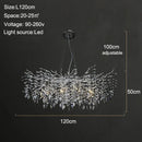 GobekUsa Branch Crystal Chandelier: Luxury LED Ceiling Light for Living Room & Dining Room