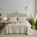 GobekUsa Cotton Quilted Bedspread Set with Pillowcase - Versatile & Summer-Ready