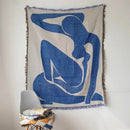 GobekUsa Geometric Knitted Tassels Throw Blanket