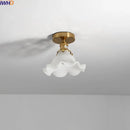 GobekUsa Glass LED Ceiling Light for Corridor Balcony Modern Indoor Lighting