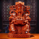 GobekUsa Gold God of Wealth Statue: Fengshui Home Decor Sculpture for Entrance & Living Room