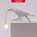 GobekUsa Lively Bird Resin Table Lamp - Home Decor Lighting for Bedroom, Living Room