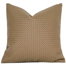 GobekUsa Geometric Faux Leather Throw Pillow Cover - Modern Luxury Pillowcase
