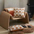 GobekUsa Jacquard Crochet Pillow Covers in Yellow-brown for Elegant Home Decor