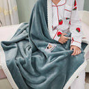 GobekUsa Kids Flannel Nap Blanket - Lightweight & Cozy Single Bed Cover