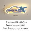 GobekUsa Blue Sky Airplane Chandelier: Kids Study Room Decoration & Dimmable Indoor Lighting