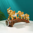 GobekUsa Elephant Resin Ornament: Elegant Living Room Sculpture & Home Office Decor