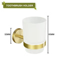 GobekUsa Brushed Gold Bathroom Accessories Set