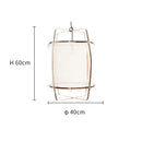 GobekUsa Linen Cloth Pendant Light: Elegant Bohemian Fabric Chandelier for Home, Restaurant, Hotel