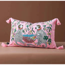 GobekUsa Chinoiserie Velvet Lumbar Pillow Cover 30x50cm