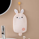 GobekUsa Cartoon Embroidery Hanging Hand Towel - Soft, Absorbent, Quick Dry Towel