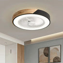 GobekUsa 52CM DC Motor Ceiling Fan Light 6 Speeds 36W Wood Fans Lamp