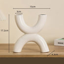 GobekUsa Geometric Ceramic Candle Holder Ornaments - Home Decor Accessories