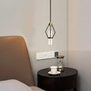 GobekUsa Clear Glass E27 Bulb Pendant Lights for Dining Room, Kitchen, Bedroom