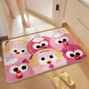 "GobekUsa Cartoon Print Bathroom Carpet: Soft, Absorbent & Anti-Slip Entrance Mat"