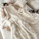 GobekUsa Deluxe Faux Rabbit Fur Bedding Set: Soft Velvet, Plush Warmth for Winter