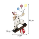 GobekUsa Circus Clown Joker Figurine: Cheerful Buffoon Doll for Home Office Decor