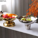 GobekUsa High-Legged Fruit Bowl Tray for Living Room Coffee Table & Snacks