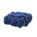 GobekUsa Knot Square Pillows: Handmade Decor for Living Room, Bedroom, Office in Grey