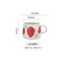 GobekUsa Cartoon Fruit Ceramic Mugs - Home Breakfast Juice Tea Coffee Cups