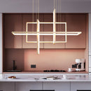GobekUsa LED Rectangle Pendant Lights for Dining Room and Kitchen