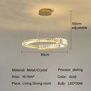 GobekUsa Crystal Chandeliers: Modern Luxury LED Lighting Fixture for Living, Dining, and Bedroom