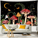 GobekUsa Butterfly Mushroom Tapestry Wall Hanging - Psychedelic Bohemian Home Decor
