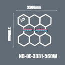 GobekUsa 6500K LED Hexagrid System for Workshop, Gym, Studio - 2 Year Warranty
