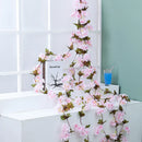 GobekUsa Artificial Sakura Flowers Vine: Wedding Garden Rose Arch Decoration