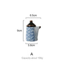 GobekUsa Blue Ceramics Kitchen Seasoning Set