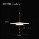 GobekUsa Flying Saucer Pendant Light for Dining Table and Bar, Modern Minimalist Creative Design