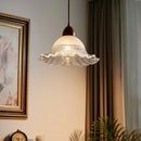 GobekUsa Glass Wood LED Pendant Lights: Modern Nordic Style Hanging Lamp for Bedroom and Balcony