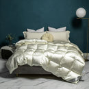 GobekUsa Luxe Goose/Duck Down Quilt: Fluffy Cozy Warmth, Queen King Size