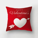 GobekUsa Love Heart Print Sofa Cushion Covers - Nordic Valentine's Day Wedding Decor Pillowcase