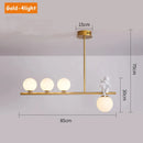 GobekUsa Glass Bubble Pendant Light with LED lamp - Angel Candle Holder Statues