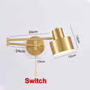 GobekUsa Adjustable E27 LED Wall Lamp Sconces Indoor Lighting Home Decor Bedroom Fixture