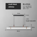 GobekUsa Glass Belt Chandelier: Modern Indoor Restaurant & Office LED Light