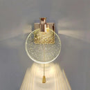 GobekUsa Crystal Wall Lamp LED Modern Glass Gold Luxury Lighting