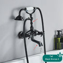 GobekUsa Antique Brass Telephone Shape Wall Mounted Bathtub Faucet