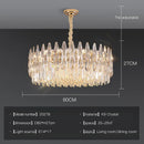 GobekUsa Crystal LED Chandelier | Long Stairway Villa Light | Modern Luxury Post Lamp
