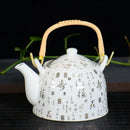 GobekUsa Blue and White Porcelain Tea Pot Clay Yixing Coffee Teapot Gaiwan Samovar