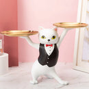 GobekUsa Cat Figurines Storage Tray Key Holder Decoration Gift