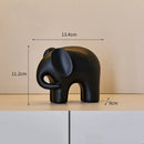 GobekUsa Elephant Resin Statue - Nordic Style Home Office Decor Sculpture