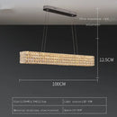 GobekUsa Crystal LED Ceiling Chandelier: Modern Luxury for Living Room Bedroom Home Decor