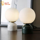 GobekUsa Cream Wind Marble Table Lamp LED G9 Simple Designer Desk Light