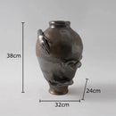 GobekUsa Abstract Art Ceramic Vase for Desk Decoration and Room Aesthetic
