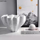 GobekUsa Black Resin Bud Vase Modern Room Decor Flowers Arrangement Desk Vase