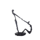GobekUsa Hand in Hand Dance Sculpture - Metal Abstract Figurine for Room Decoration