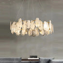 GobekUsa Cloudy Glass Chandeliers: Modern LED Lustre Indoor Lighting for Living Room Décor